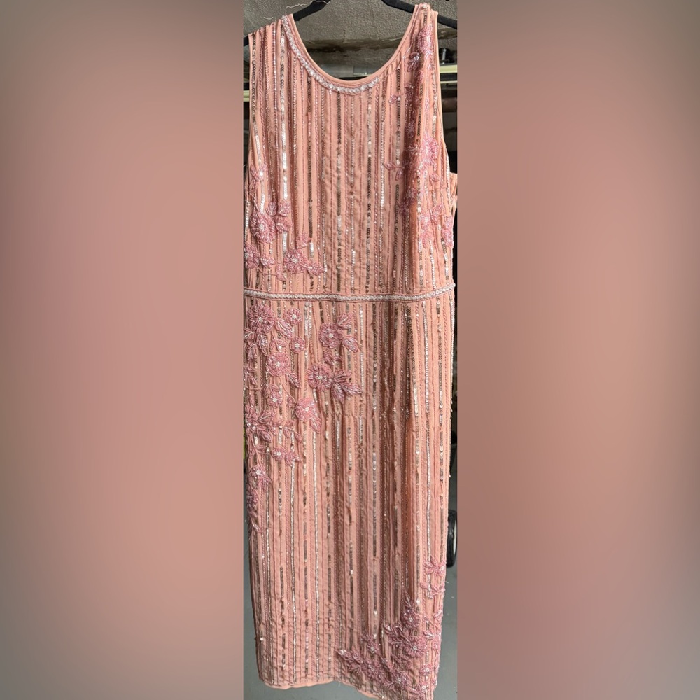 Mac Duggal Pink Embellished Dress